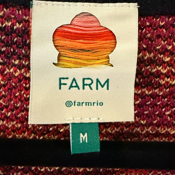 NWOT Farm Rio Shiny Chita Knit Cardigan - Picture 6 of 8